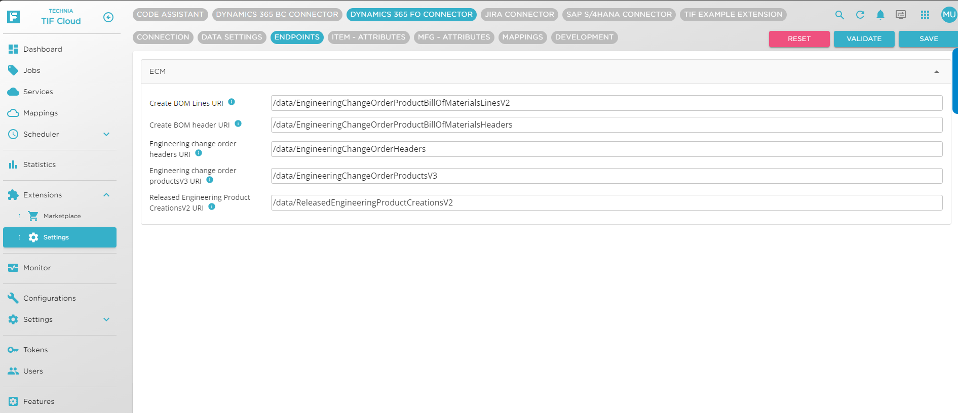 Endpoints When ECM Enabled