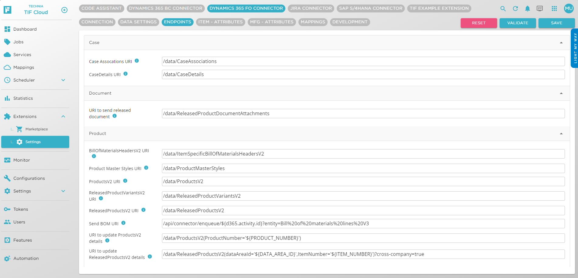 Endpoints when ECM configuration is disabled