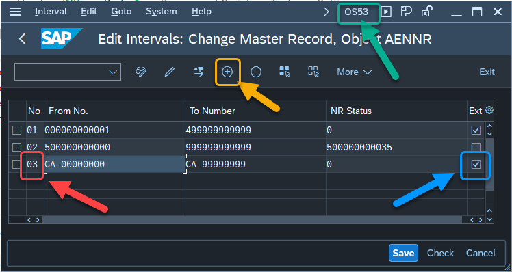 SAP S4HANA Number Interval 1