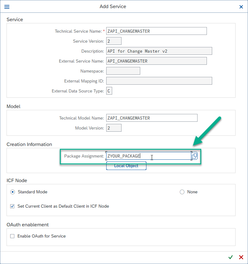 OData Add Service 4